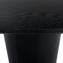 Étkezőasztal, fekete, átmérő 120 cm, MAHIR TYP 2