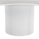 Dohányzóasztal, fehér márvány/MDF, átmérő 80 cm, MAHIR TYP 1