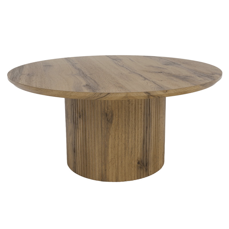 Dohányzóasztal, tölgy, átmérő 80 cm, MAHIR TYP 2