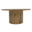 Dohányzóasztal, tölgy, átmérő 80 cm, MAHIR TYP 2