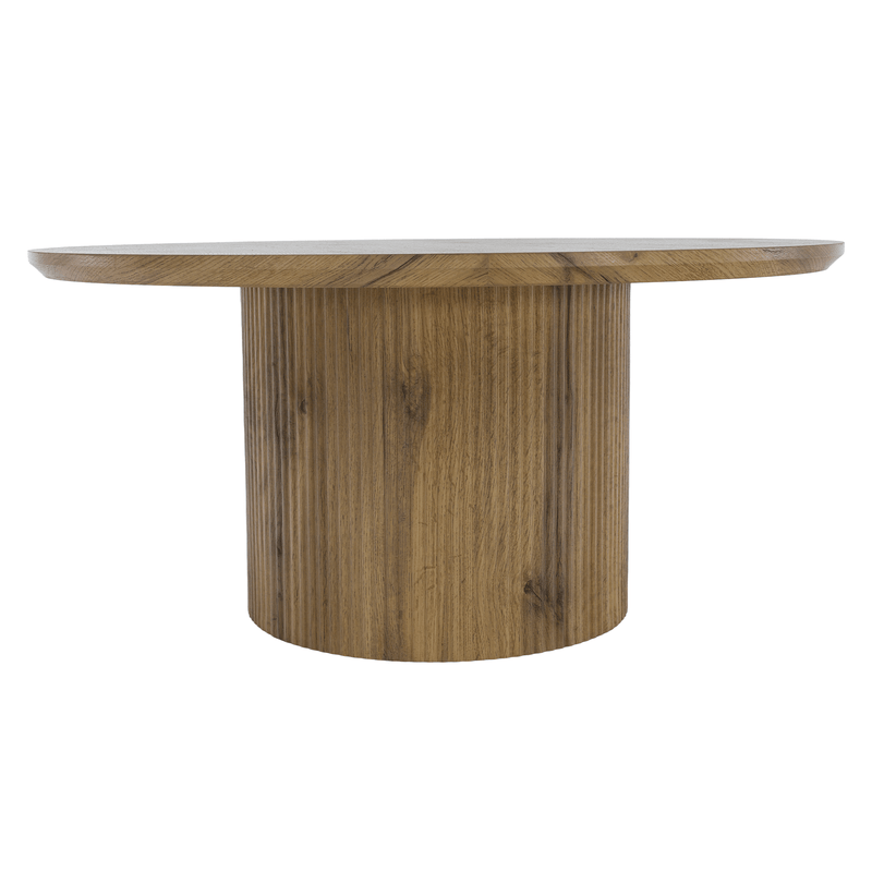 Dohányzóasztal, tölgy, átmérő 80 cm, MAHIR TYP 2