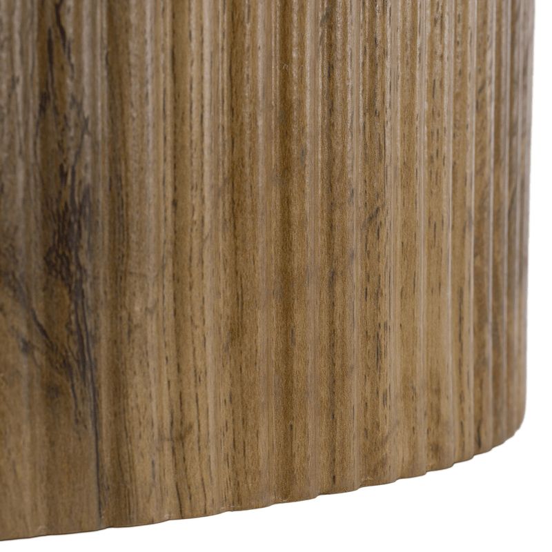 Dohányzóasztal, tölgy, átmérő 80 cm, MAHIR TYP 2