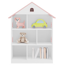 Gyerek könyvespolc, fehér/rózsaszín, MAISON TYP 1