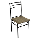 Étkezőgarnitúra 1+4, sonoma tölgy/fekete, MAKO