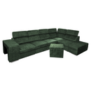 Ülőgarnitúra, smaragdzöld, jobbos, MALAGA BIG