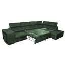 Ülőgarnitúra, smaragdzöld, jobbos, MALAGA BIG