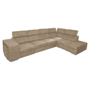 Ülőgarnitúra, bézs, jobbos, MALAGA BIG