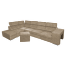 Ülőgarnitúra, bézs, balos, MALAGA BIG