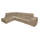 Ülőgarnitúra, bézs, balos, MALAGA BIG