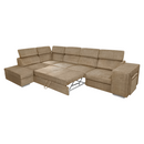 Ülőgarnitúra, bézs, balos, MALAGA BIG