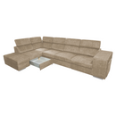 Ülőgarnitúra, bézs, balos, MALAGA BIG