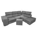 Ülőgarnitúra, szürke, jobbos, MALAGA