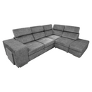 Ülőgarnitúra, szürke, jobbos, MALAGA