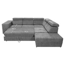 Ülőgarnitúra, szürke, jobbos, MALAGA