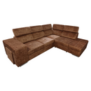 Ülőgarnitúra, barna, jobbos, MALAGA