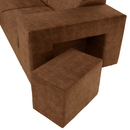 Ülőgarnitúra, barna, balos, MALAGA