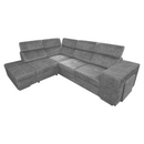 Ülőgarnitúra, szürke, balos, MALAGA