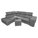 Ülőgarnitúra, szürke, balos, MALAGA