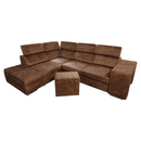 Ülőgarnitúra, barna, balos, MALAGA