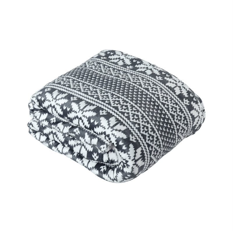 Kétoldalas bárány takaró, téli motívum, 150x200, MALENA