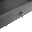 Éjjeliszekrény, szürke, MALISE