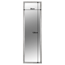 Tükör, ezüst fa keret, MALKIA 3