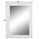 Tükör, fehér keret, MALKIA TYP 9