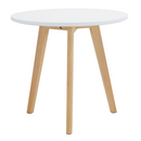 2 dohányzóasztal szett, fém, fehér/bükk, MALTO 2 NEW