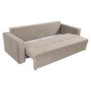 Kihúzható kanapé, szürkésbézs, MARIK