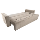 Kihúzható kanapé, szürkésbézs, MARIK