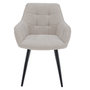 Design fotel, bézs/fekete, MARKEN