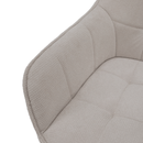 Design fotel, bézs/fekete, MARKEN