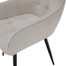 Design fotel, bézs/fekete, MARKEN