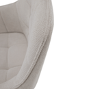 Design fotel, bézs/fekete, MARKEN