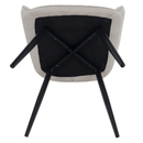 Design fotel, bézs/fekete, MARKEN