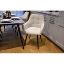 Design fotel, bézs/fekete, MARKEN