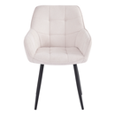 Design fotel, bézs/fekete, MARKEN