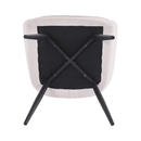 Design fotel, bézs/fekete, MARKEN