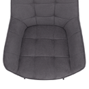 Design fotel, szürke/fekete, MARKEN