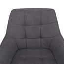 Design fotel, szürke/fekete, MARKEN