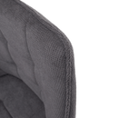 Design fotel, szürke/fekete, MARKEN