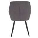 Design fotel, szürke/fekete, MARKEN