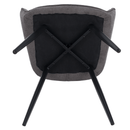 Design fotel, szürke/fekete, MARKEN