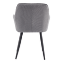 Design fotel, szürke/fekete, MARKEN