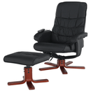 Masszázsfotel, fekete, AUREL 2