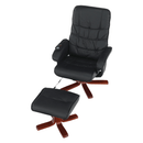 Masszázsfotel, fekete, AUREL 2