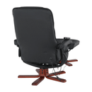 Masszázsfotel, fekete, AUREL 2