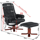 Masszázsfotel, fekete, AUREL 2