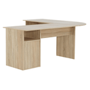 Sarok számítógépasztal, sonoma tölgyfa/fehér, MAURUS NEW MA11