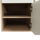 Sarok számítógépasztal, sonoma tölgyfa/fehér, MAURUS NEW MA11